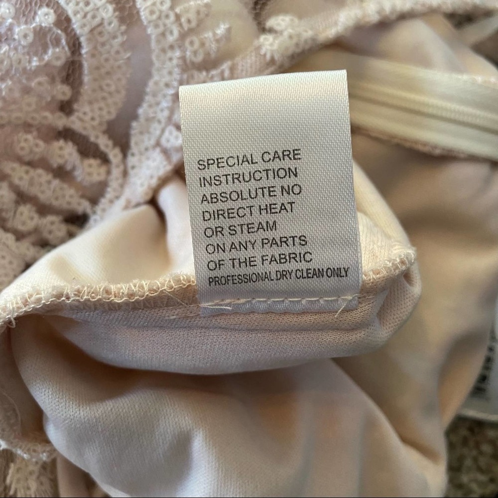 Emma Street Light Pink Lace Midi Dress Size 14 - Picture 6 of 7